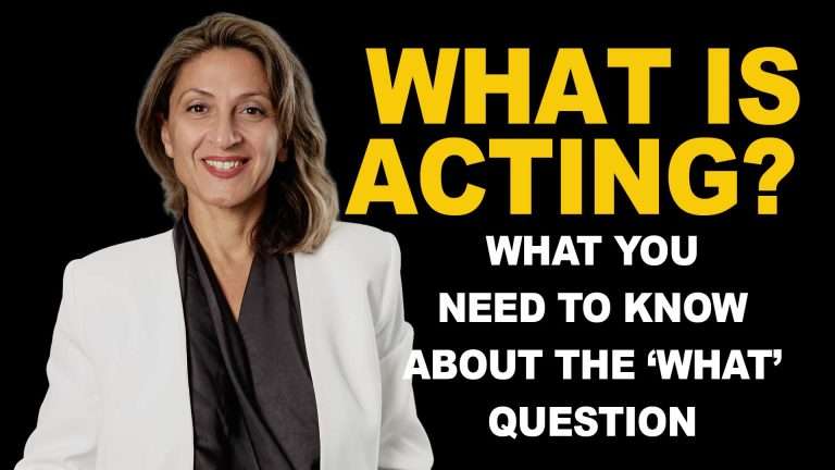 What is acting? Thumbnail for a video lesson by school principal Fay Beck